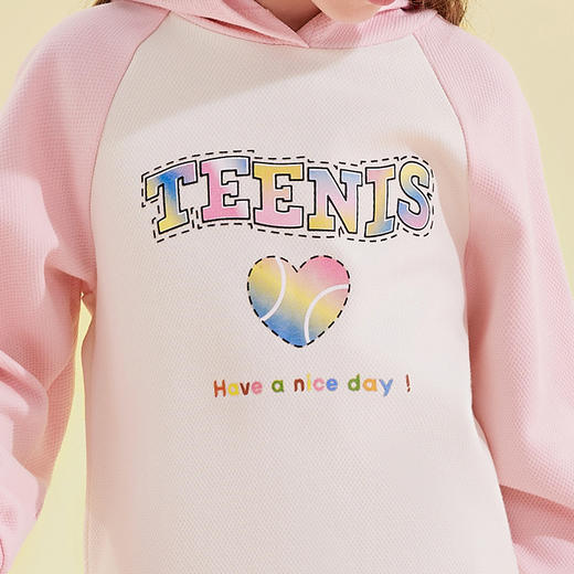 笛莎Deesha 女童卫衣2024新款时尚连帽印花卫衣 商品图3