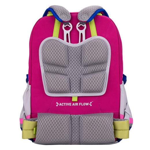 【护童】B座8F | (MoonRock）小学生书包奇趣插画新品护脊轻便减负可调节儿童潮流书包 SP200P 粉红色（魔法丛林） 商品图8