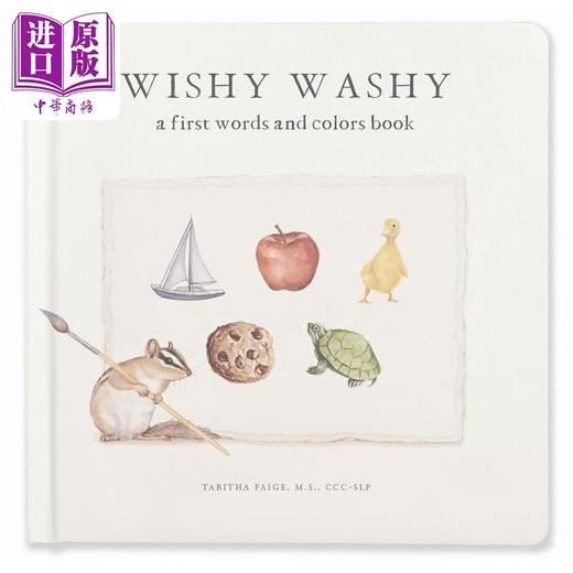 【中商原版】对孩子入门单词和颜色的教育 Wishy Washy First Words and Colors for Growing Minds英文原版 早教认知纸板书 商品图0
