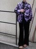 盛唐牡丹 |紫色漳绒富贵牡丹外套 商品缩略图8