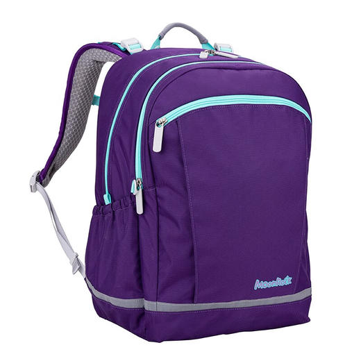 【护童】B座8F | 梦乐（MoonRock）书包初高中生4-9年级大容量透气可调节护脊减负双肩背包开学礼物 紫色 商品图1