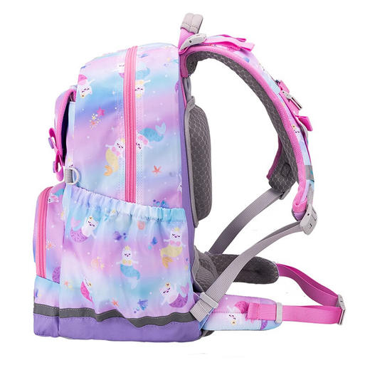 【护童】B座8F | 梦乐（MoonRock）2023新款儿童护脊书包小学生一二三年级男女轻便透气减负双肩背包 浅紫色-梦幻美人猫 商品图6