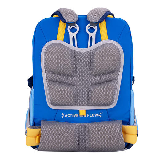 【护童】B座8F | 梦乐（MoonRock）新品奇趣插画小学生男女儿童轻便护脊减负警示双肩书包 SP102P 天蓝(星球小天使) 商品图7