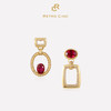 Black Tea 红茶红宝石系列 | 红茶香水红宝石耳环 商品缩略图0