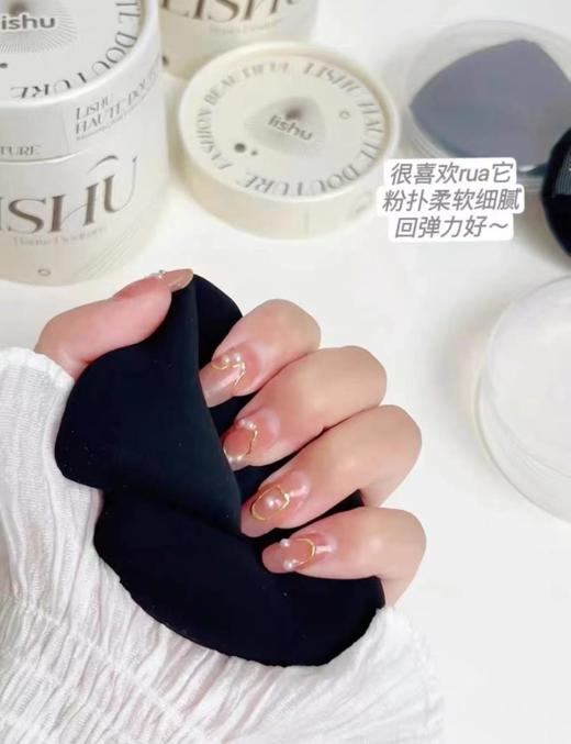 荔树·黑凤梨粉扑lishu气垫美妆蛋超软不吃粉底液专用双面干湿两用·黑凤梨2个装(送散粉扑+收纳盒) 商品图3