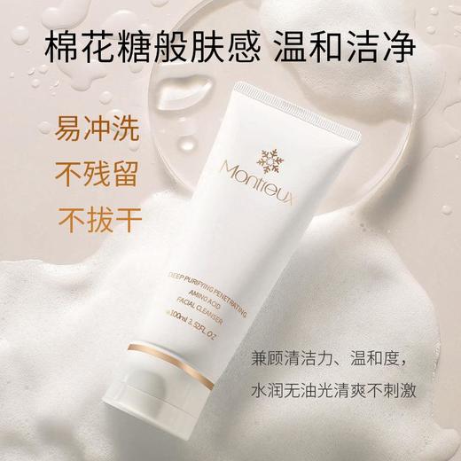 山茶花氨基酸洗面奶 控油深层清洁保湿洁面乳 改善毛孔温和护肤品 商品图1