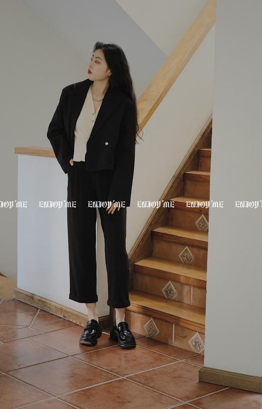 【门店同款】ENJOY冬季金属扣呢子短款外套 154859491 商品图5