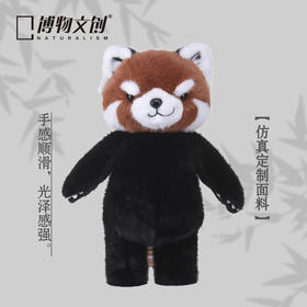 博物文创 大野系列 正义小熊猫 佛系大熊猫 毛绒玩偶公仔