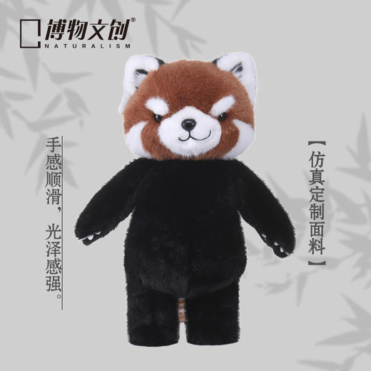 博物文创 大野系列 正义小熊猫 佛系大熊猫 毛绒玩偶公仔 商品图0