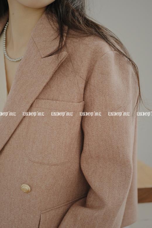 【门店同款】ENJOY冬季金属扣呢子短款外套 154859491 商品图2