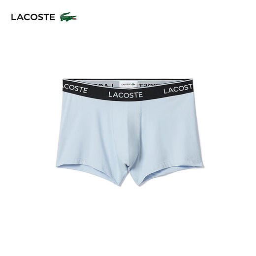 Lacoste法国鳄鱼男装新款透气舒适3条装平角内裤5H3389-10 商品图1