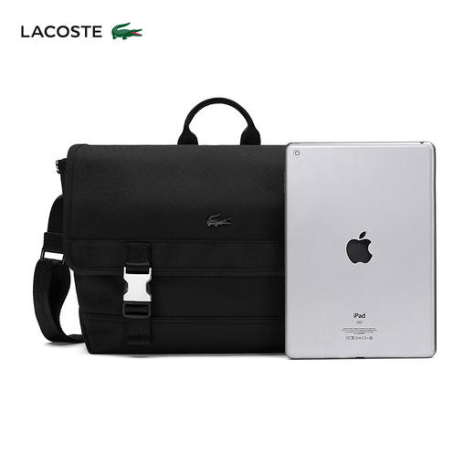 【海南专供价】Lacoste法国鳄鱼男士新款大容量斜挎包NH4591KO 商品图2
