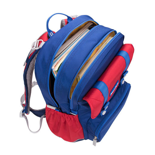 【护童】B座8F | 梦乐（MoonRock）21年款护脊书包透气减负儿童小学生3-6年级男女 香港设计廊 红色 2120 21L 商品图4