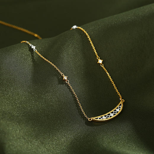 Moon Flower月之花系列 | 月牙湾项链 商品图1