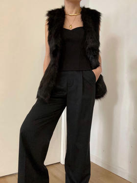 CG｜Faux Fur Vest [仿真皮草背心]