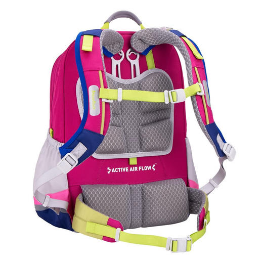 【护童】B座8F | (MoonRock）小学生书包奇趣插画新品护脊轻便减负可调节儿童潮流书包 SP200P 粉红色（魔法丛林） 商品图7