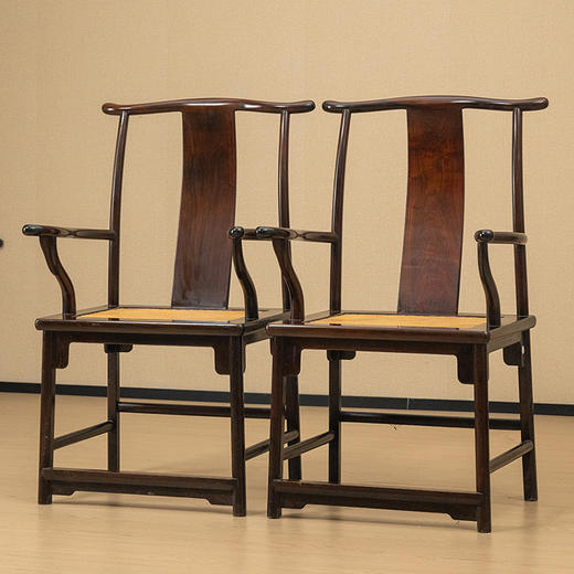 二十世纪 红木四出头官帽椅（一对） 商品图4