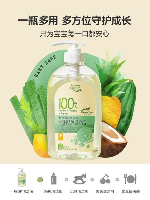 GreenKulture进口婴儿奶瓶清洁剂果蔬清洗剂宝宝餐具玩具洗洁精 商品图4