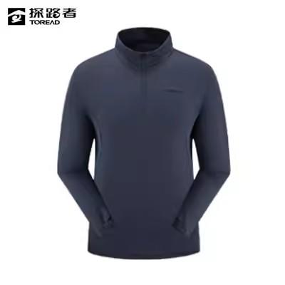 探路者男式立领长袖T恤TAJJAM81057 商品图1