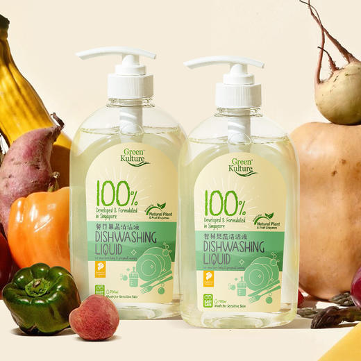GreenKulture进口婴儿奶瓶清洁剂果蔬清洗剂宝宝餐具玩具洗洁精 商品图0