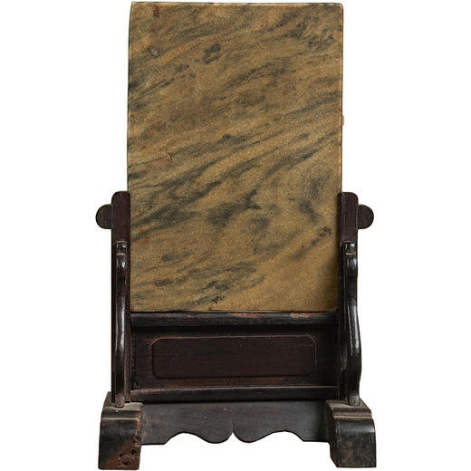 清 红木座云石砚屏 商品图5