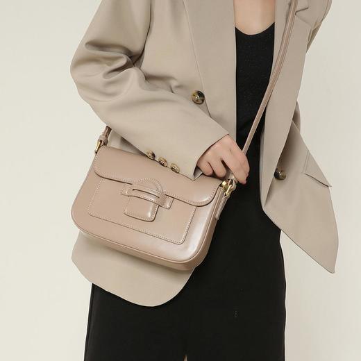 新款高级感时尚简约通勤风小方包糖果色百搭腋下斜挎包女 商品图2