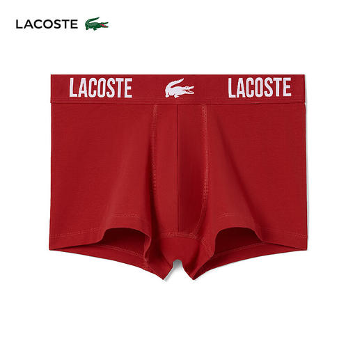 Lacoste法国鳄鱼男装新款时尚纯色舒适透气平角内裤5H3321-10 商品图2