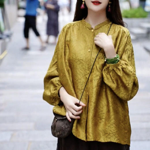 裁缝学苑AQ236中式上衣纸样女装衬衫新国风灯笼袖衬衣服装打板 商品图5