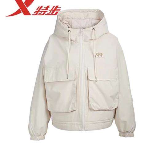 5.9折【自营】XTEP/特步2  特步薄棉服外套女2023冬新款大口袋防风保暖休闲棉衣 977428170225 商品图0