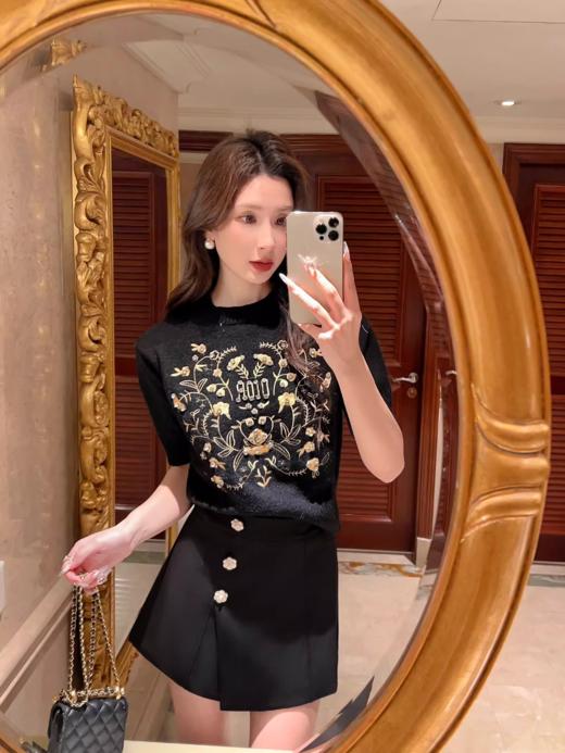 张心子【甜酷黑骑士】双排扣休闲短裤 U2401107 商品图1