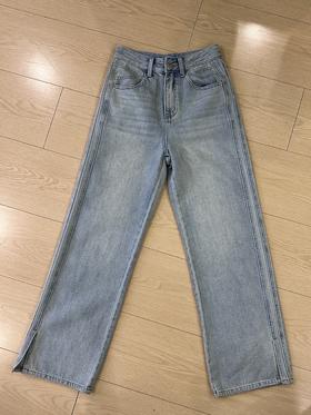 【门店同款】ENJOY春季双边侧开叉阔腿裤 156110345