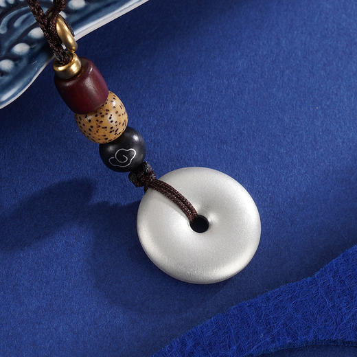 子佩集S999银平安扣挂件【DZ710】钥匙扣纯银2402 商品图0