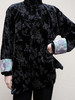 盛唐牡丹 |黑色丝绒小鸟挽袖外套 商品缩略图1