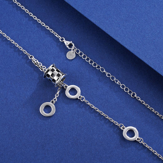 子佩集S925银【黑白之舞】套链项链【YGTL002】原创22402 商品图1