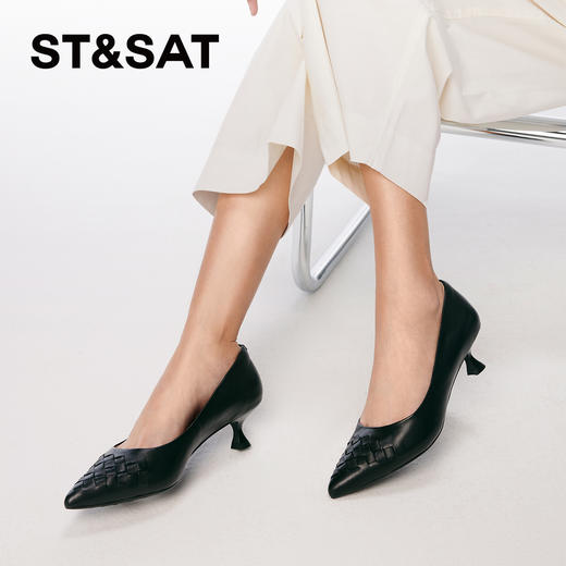 星期六优雅尖头通勤细中跟SSC1111110 商品图4