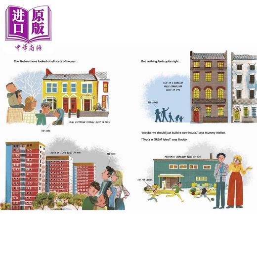 【中商原版】梅隆一家的新房子 The Mellons Build a House 英文原版 儿童科普绘本 知识百科图画书 精装进口 儿童读物4-8岁 商品图2