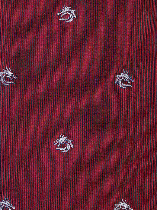 callisto红色真丝梭织领带 STCTE012C 商品图3