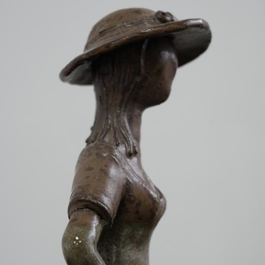 1960s瑞典少女陶土雕塑 AU298 商品图4