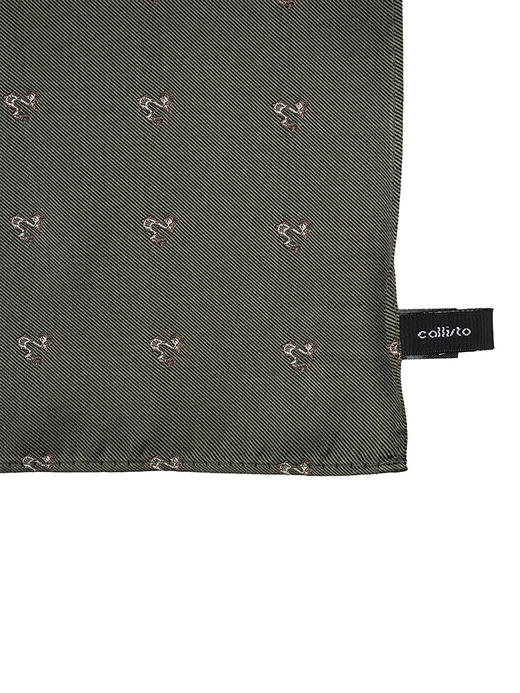 callisto咖色纯桑蚕丝口巾 STTOW018C 商品图3