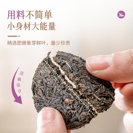 澜沧古茶2024年紫芽生茶小萌饼20片装140g（7g*20） 商品图2