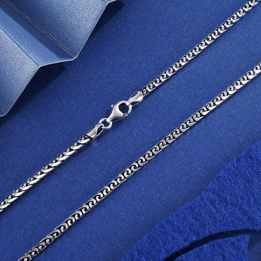 子佩集S925银仿古项链【YFXL032-22】搭配链2402 商品图0