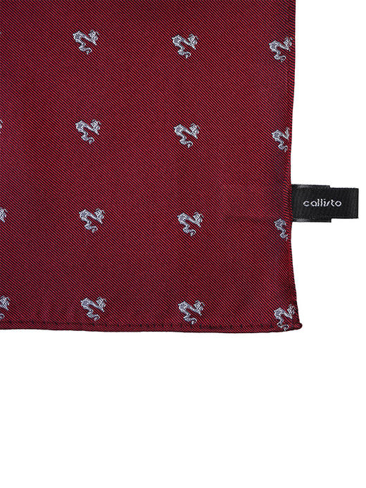 callisto红色纯桑蚕丝口巾 STTOW011C 商品图3