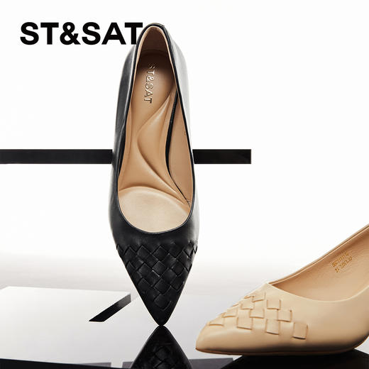 星期六优雅尖头通勤细中跟SSC1111110 商品图1