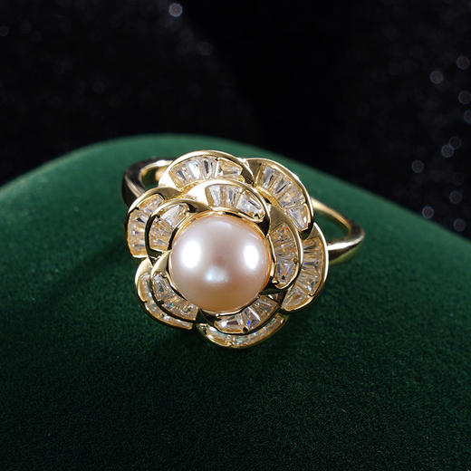 子佩集S925银珍珠戒指【XXJZ050】镀金2402 商品图1