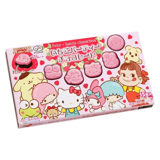 不二家 草莓派对代可可脂巧克力 40g 商品图0