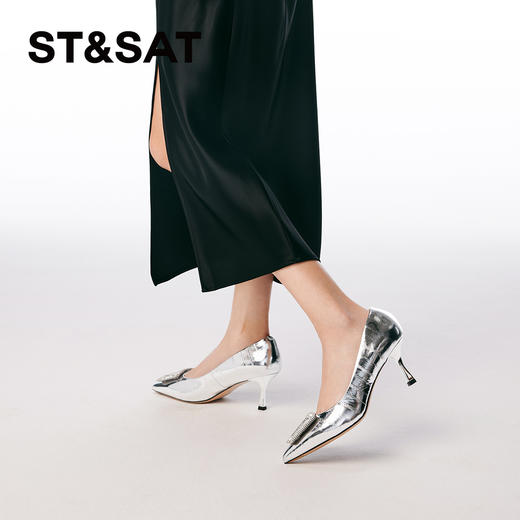 星期六法式气质尖头细高跟SSC1111055 商品图9