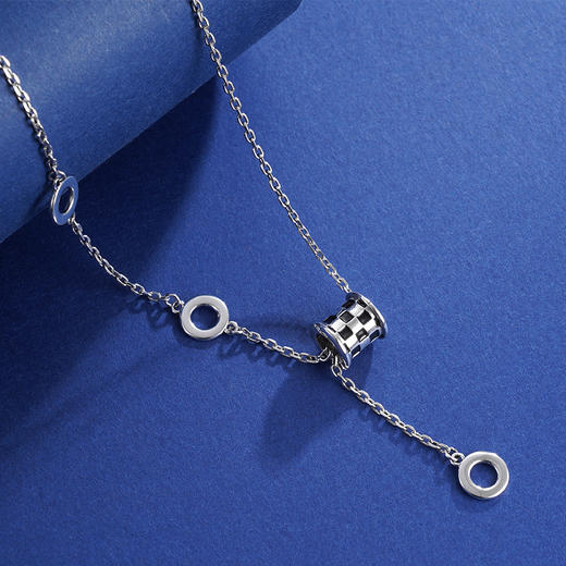 子佩集S925银【黑白之舞】套链项链【YGTL002】原创22402 商品图0