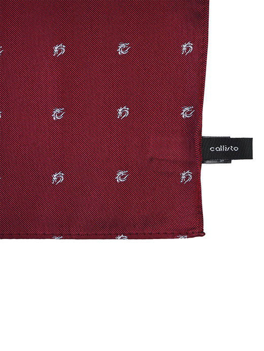 callisto红色纯桑蚕丝口巾 STTOW012C 商品图3