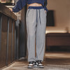 马登女装美式束脚灰色卫裤撞色显瘦宽松腰绳运动裤直筒长裤春季 商品缩略图0