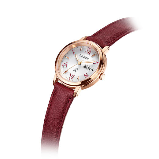 西铁城（CITIZEN）光动能女表不锈钢镀粉金色皮带EW2427-19A 商品图1